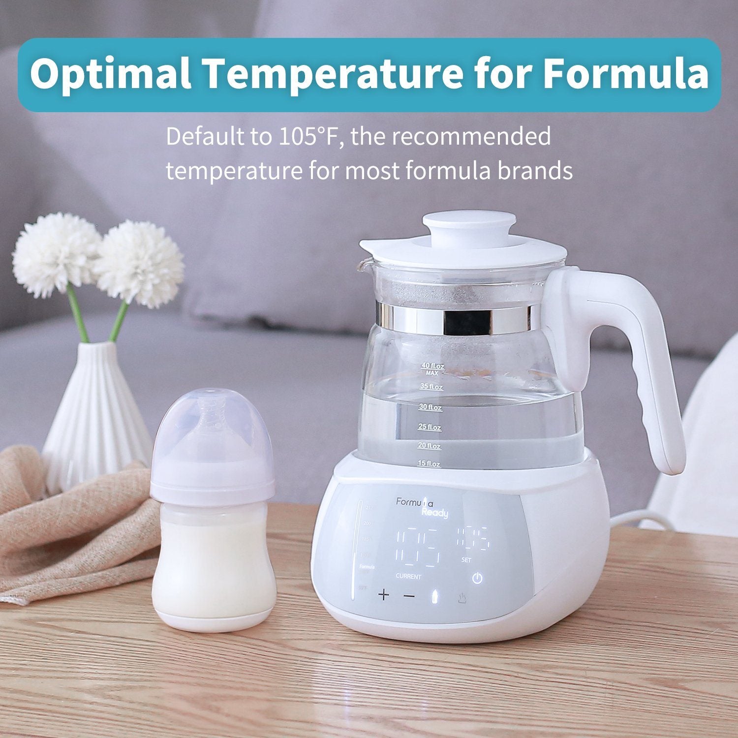 Burabi - Baby Formula Ready Water Kettle with Precise